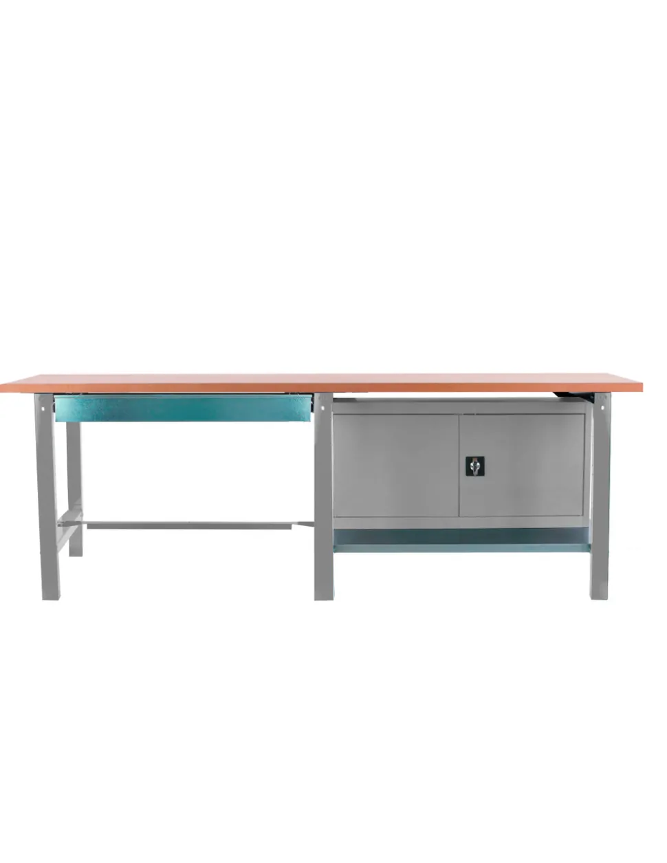 SIMONRACK - Etabli simonwork bt6 pro tande laminate 1box 1cab 2100 gr gris/hêtre 865x2100x750 - simonrack