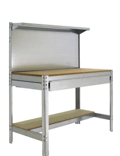 SIMONRACK - Etabli simonwork bt3 box 1200 galva/bois galva/bois 1445x1210x610 - simonrack