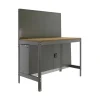 SIMONRACK - Etabli simonwork bt2 cabinet 1200 gris/bois gris/bois 1445x1210x610 - simonrack