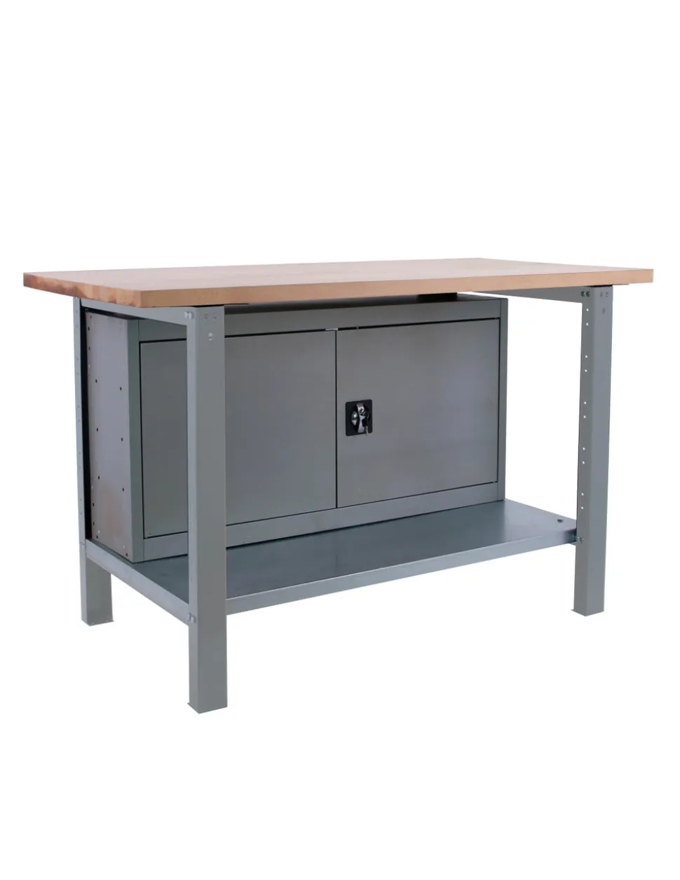 SIMONRACK - Etabli simonwork bt6 pro laminate cabinet 1200 gris/hêtre gris/hêtre 865x1200x750 - simonrack