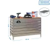SIMONRACK - Etabli simonwork bt5 box6 1500 galva/bois - 842x1510x760 600kg - simonrack