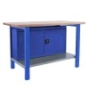 SIMONRACK - Etabli simonwork bt6 pro laminate cabinet 1800 bleu/hêtre bleu/hêtre 865x1800x750 - simonrack
