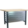 SIMONRACK - Etabli simonwork bt6 mdf 5box 1200x750 antracite/bois antracite/mdf 865x1200x750 - simonrack