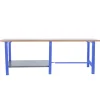 SIMONRACK - Etabli simonwork bt6 pro tandem laminate 2600 bleu/hêtre bleu/hêtre 865x2600x750 - simonrack