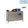 SIMONRACK - Etabli simonwork bt5 box6 900 gris/bois - 842x910x610 600kg - simonrack