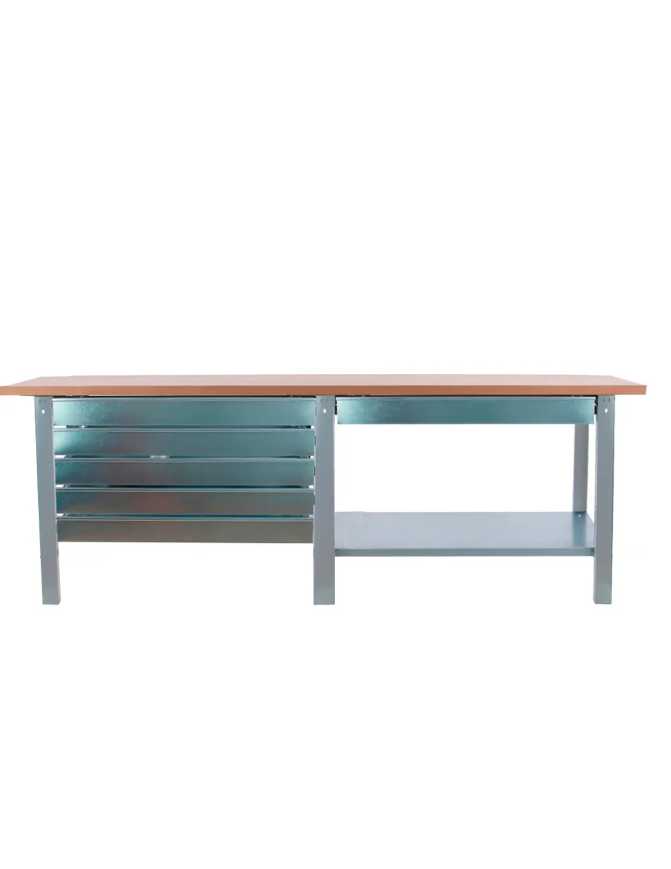 SIMONRACK - Etabli simonwork bt6 pro tandem laminate 6box 2100 gr/hêtre gris/hêtre 865x2100x750 - simonrack