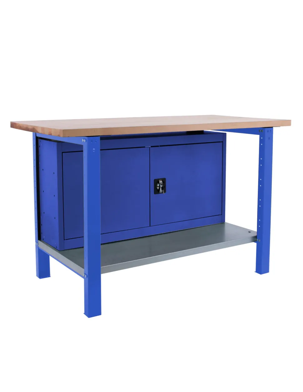 SIMONRACK - Etabli simonwork bt6 pro laminate cabinet 1200 bleu/hêtre bleu/hêtre 865x1200x750 - simonrack