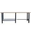 SIMONRACK - Etabli simonwork bt6 pro tandem laminate 2100 antracite/h antracite/hêtre 865x2100x750 - simonrack