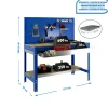 SIMONRACK - Etagère basse banc de travail simonwork bt2 box 1200 bleu/bois - 1445x1210x610 600kg - simonrack