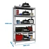 SIMONRACK - Etagère charge lourde ecoforte 1806-5 metal galva/galva - 2000x1800x600 400kg - simonrack