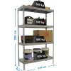 SIMONRACK - Etagère charge lourde simonforte 2104-4 metal galva/galva - 2000x2100x450 500kg - simonrack