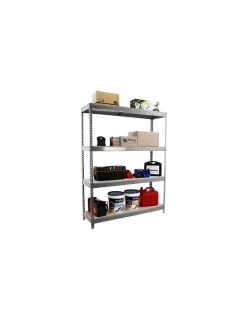 SIMONRACK - Etagère charge lourde ecoforte 1804-4 chipboard gris/bois - 2000x1800x450 400kg - simonrack