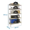 SIMONRACK - Etagère charge lourde simonforte 1806-5 chipboard galva/bois - 2000x1800x600 600kg - simonrack
