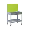 SIMONRACK - Etagère chariot simongarden bt2 box mob. 1200x400 vert/galva galva/vert 1520x1200x400 - simonrack