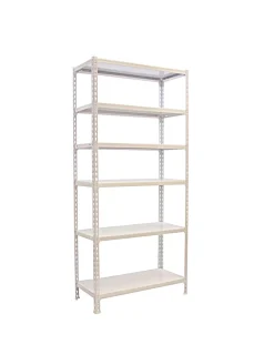 SIMONRACK - Etagère légère sans vis simonclick plus 6/400 blanc/blanc blanc 2500x1000x400 - simonrack