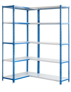 SIMONRACK - Etagère légère sans vis simoncorner 2000x1300x300 bleu/blanc bleu/blanc 2000x1300x300 - simonrack