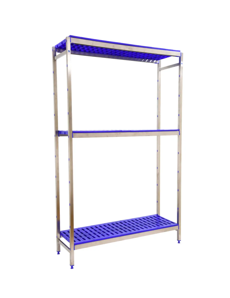 SIMONRACK - Etagère sans vis simoninox initial 3pp/1600x1260x500 a.inox/bleu 1600x1260x500 - simonrack