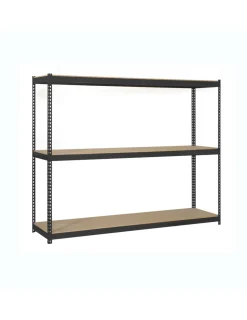 SIMONRACK - Etagère sans vis simonforte 1507-3 chipboard antracite/bois antracite/bois 2000x1500x750 - simonrack