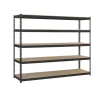 SIMONRACK - Etagère sans vis simonforte 2409-5 chipboard antracite/bois antracite/bois 2000x2400x900 - simonrack
