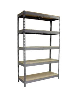 SIMONRACK - Etagère sans vis ecoforte 1504-5 chipboard gris/bois gris/bois 2000x1500x450 - simonrack
