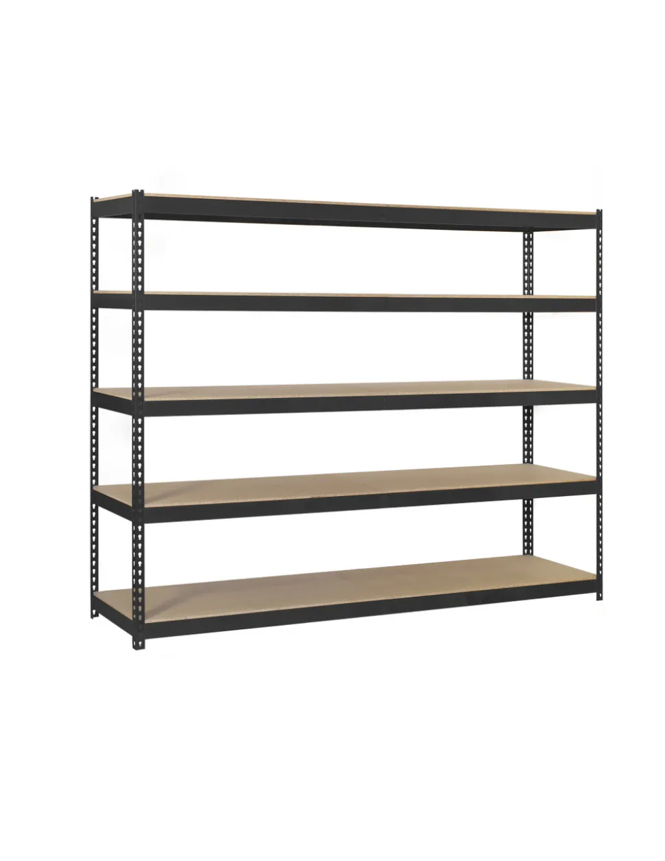 SIMONRACK - Etagère sans vis simonforte 1807-5 chipboard antracite/bois antracite/bois 2000x1800x750 - simonrack