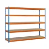 SIMONRACK - Etagère sans vis ecoforte 1204-5 chipboard galva/bois galva/bois 2000x1200x450 - simonrack