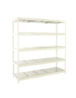 SIMONRACK - Etagère sans vis simonforte 2409-5 metal blanc/galva blanc/galva 2000x2400x900 - simonrack