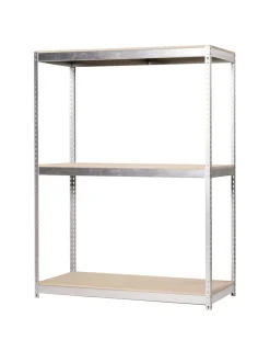 SIMONRACK - Etagère sans vis simonforte 1804-3 chipboard galva/bois galva/bois 2000x1800x450 - simonrack