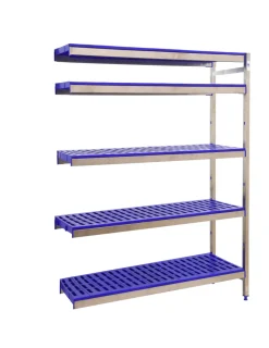 SIMONRACK - Etagère sans vis simoninox aditiooranl 5pp/1600x1260x500 a.inox/bleu 1600x1260x500 - simonrack
