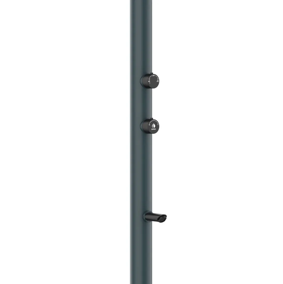 SINED - Douche grise led 3 jets avec capteur usage interieurexterieur