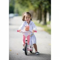SMOBY - Draisienne velo - smoby - corolle - rose - 2 roues - porte-poupon intégré