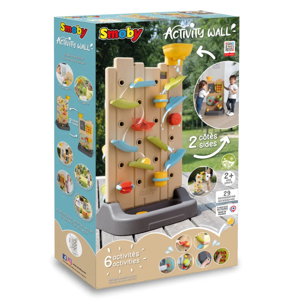 SMOBY - Jeu Activity Wall pour enfant - 29 accessoires inclus