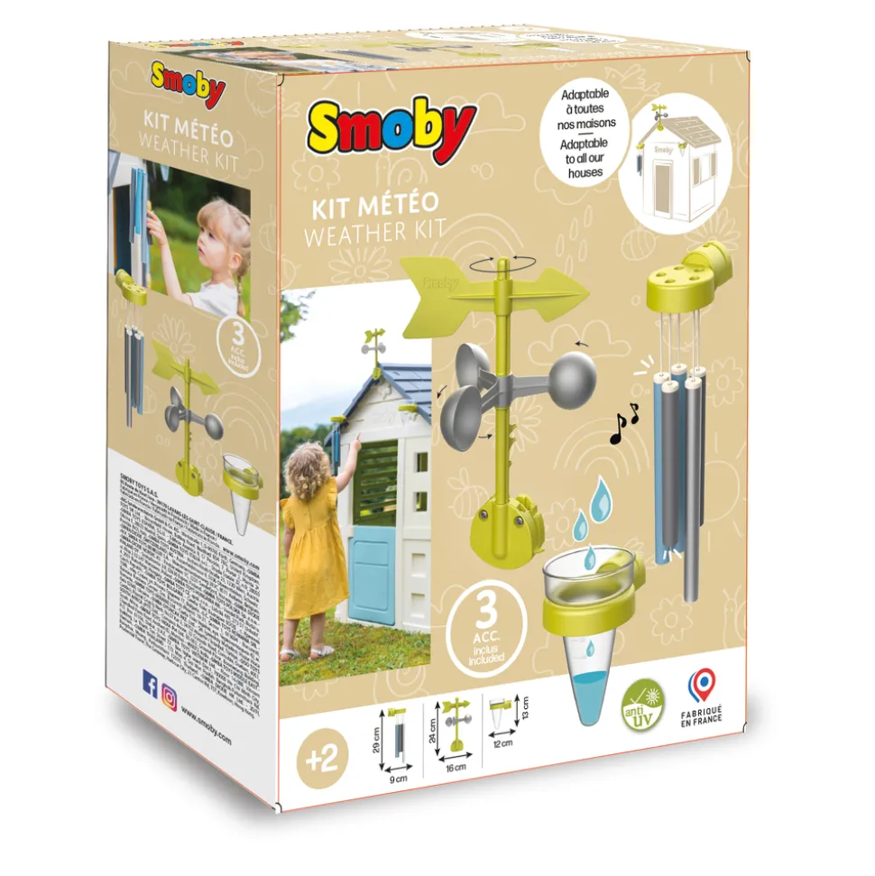 SMOBY - Jouet pour enfant, kit météo en plastique - 3 pcs.