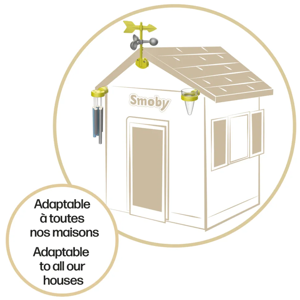 SMOBY - Jouet pour enfant, kit météo en plastique - 3 pcs.