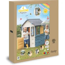 SMOBY - Maison de plein air pour enfant 4 saisons 110x98xH.143cm