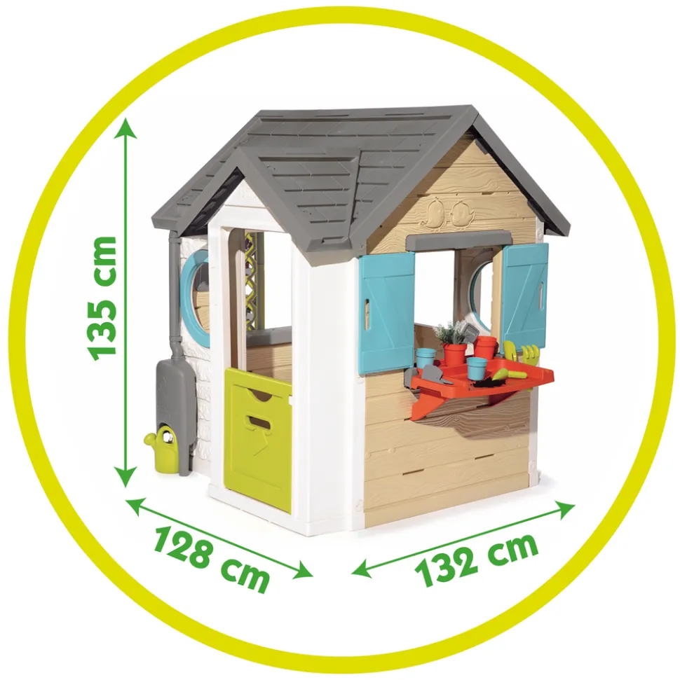 SMOBY - Maisonnette pour enfant GARDEN HOUSE 129 x 132 x 135cm