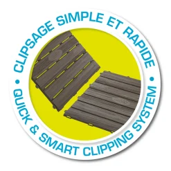 SMOBY - Set de 6 dalles 45x45 NEO JURA LODGE L 45.00 l 45.00 H 1.5 cm