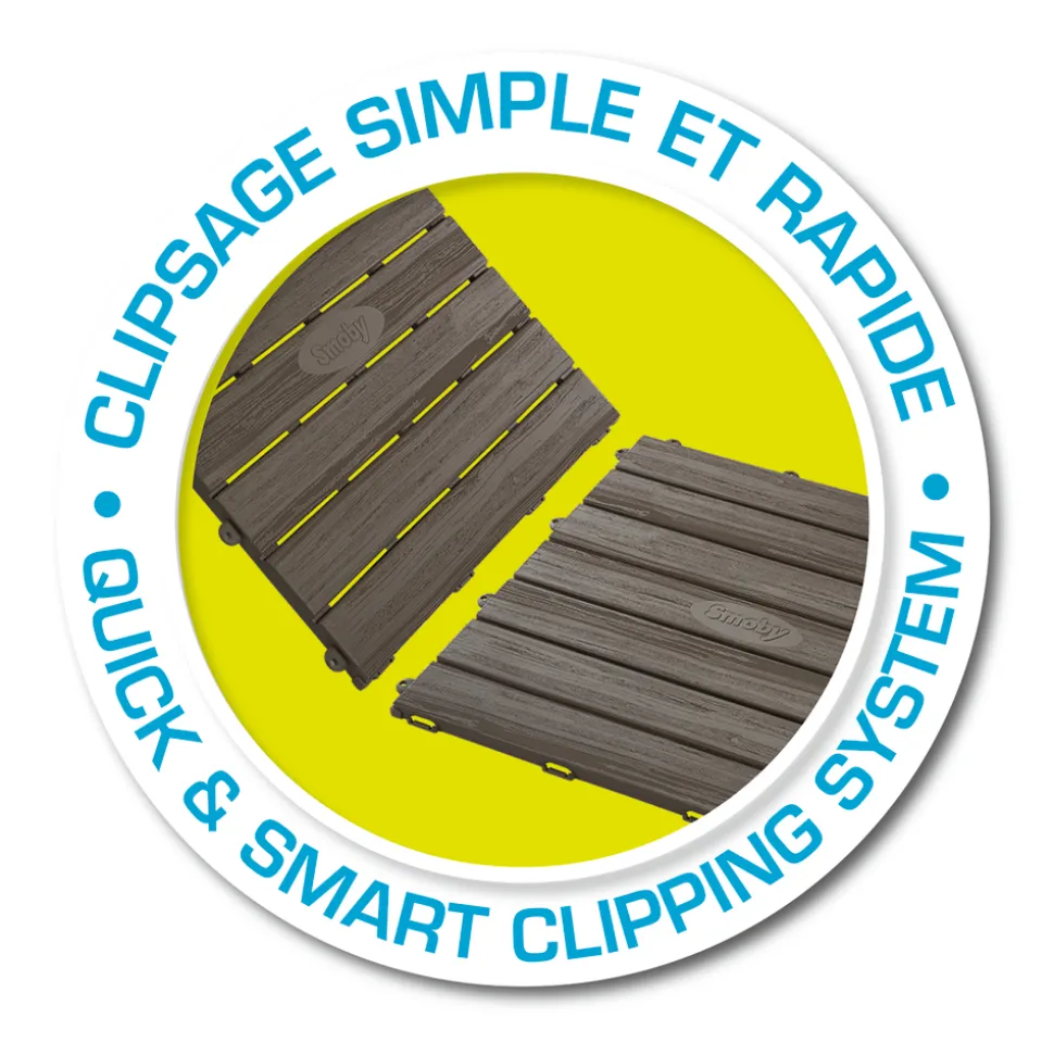 SMOBY - Set de 6 dalles 45x45 NEO JURA LODGE L 45.00 l 45.00 H 1.5 cm