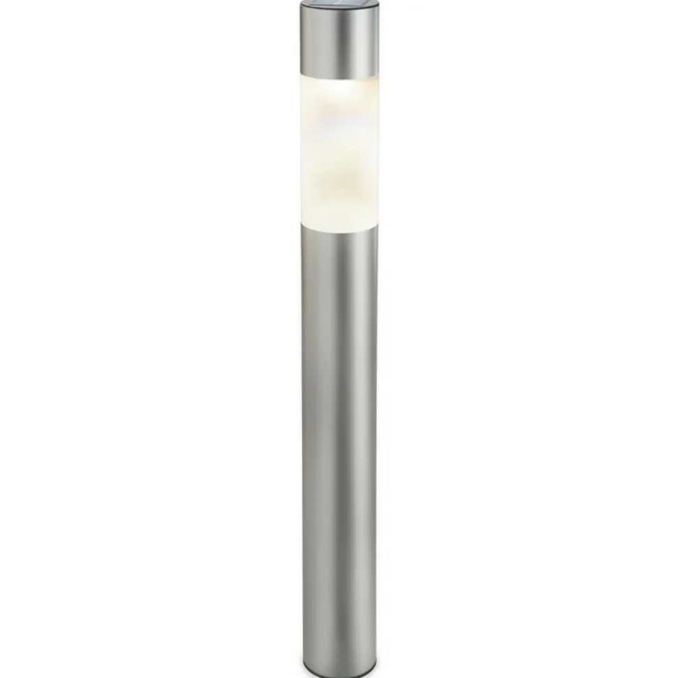 SOLAIREPRATIQUE - Borne solaire élégante pole light bi couleur