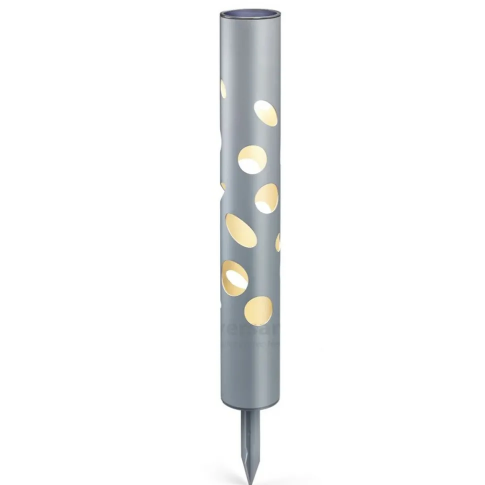 SOLAIREPRATIQUE - Borne solaire fantasy light duo color, éclairage blanc chaud ou froid