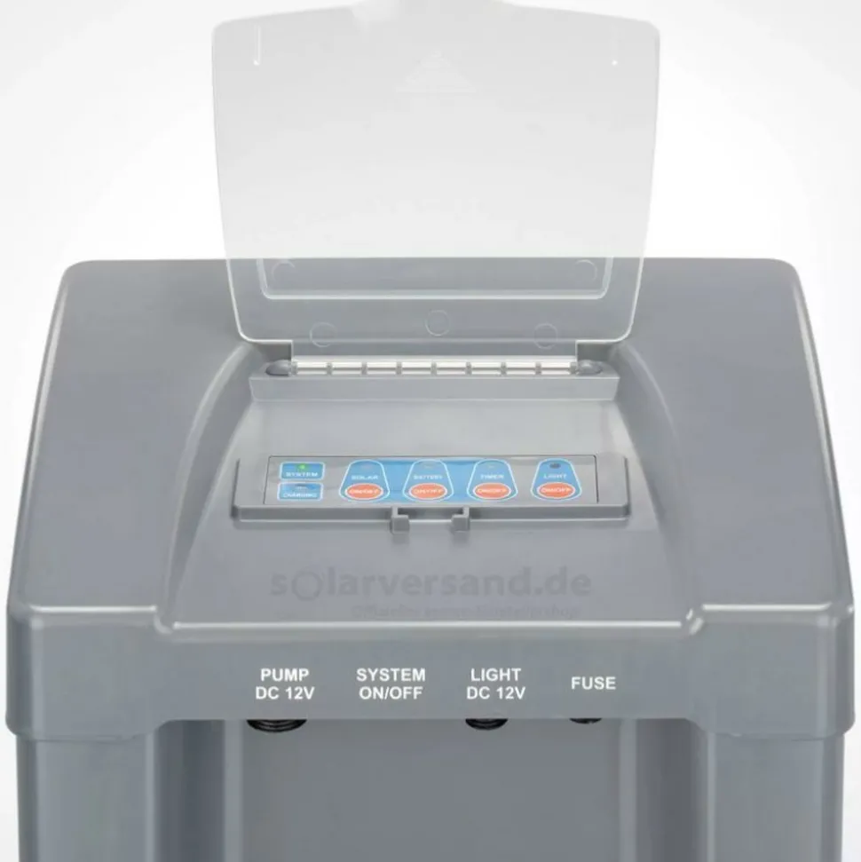 SOLAIREPRATIQUE - Kit pompe solaire bassin jet d'eau pro batt led 2600l-100w avec batterie et anneau led