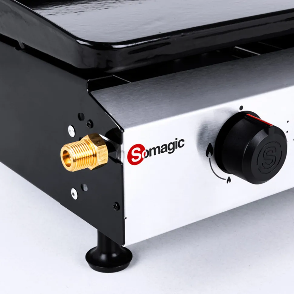 SOMAGIC - Somagic - plancha à gaz avec cuve et bâti en acier laqué