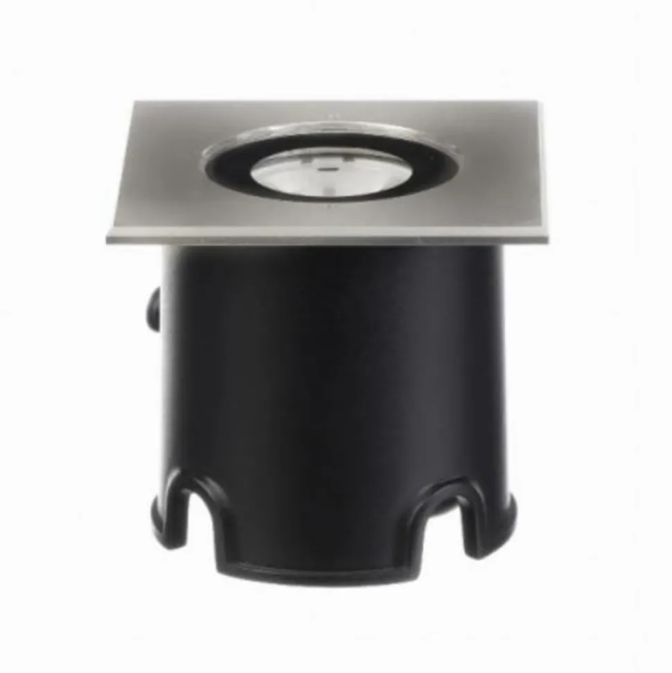 Spot de sol carré 24v - small terra square - 1w - alu