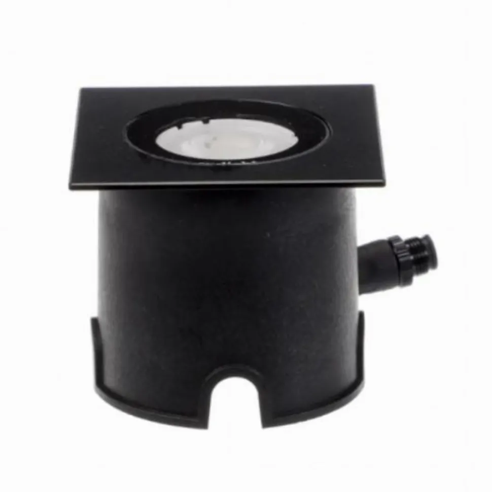 Spot de sol carré 24v - small terra square - 1w - alu