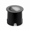 Spot de sol terra round aluminium 24v - 2,5w - gris
