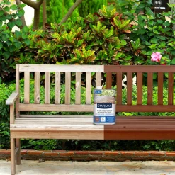 STARWAX - Huile rénovatrice teinte teck pour mobilier en bois grisé 750 ml