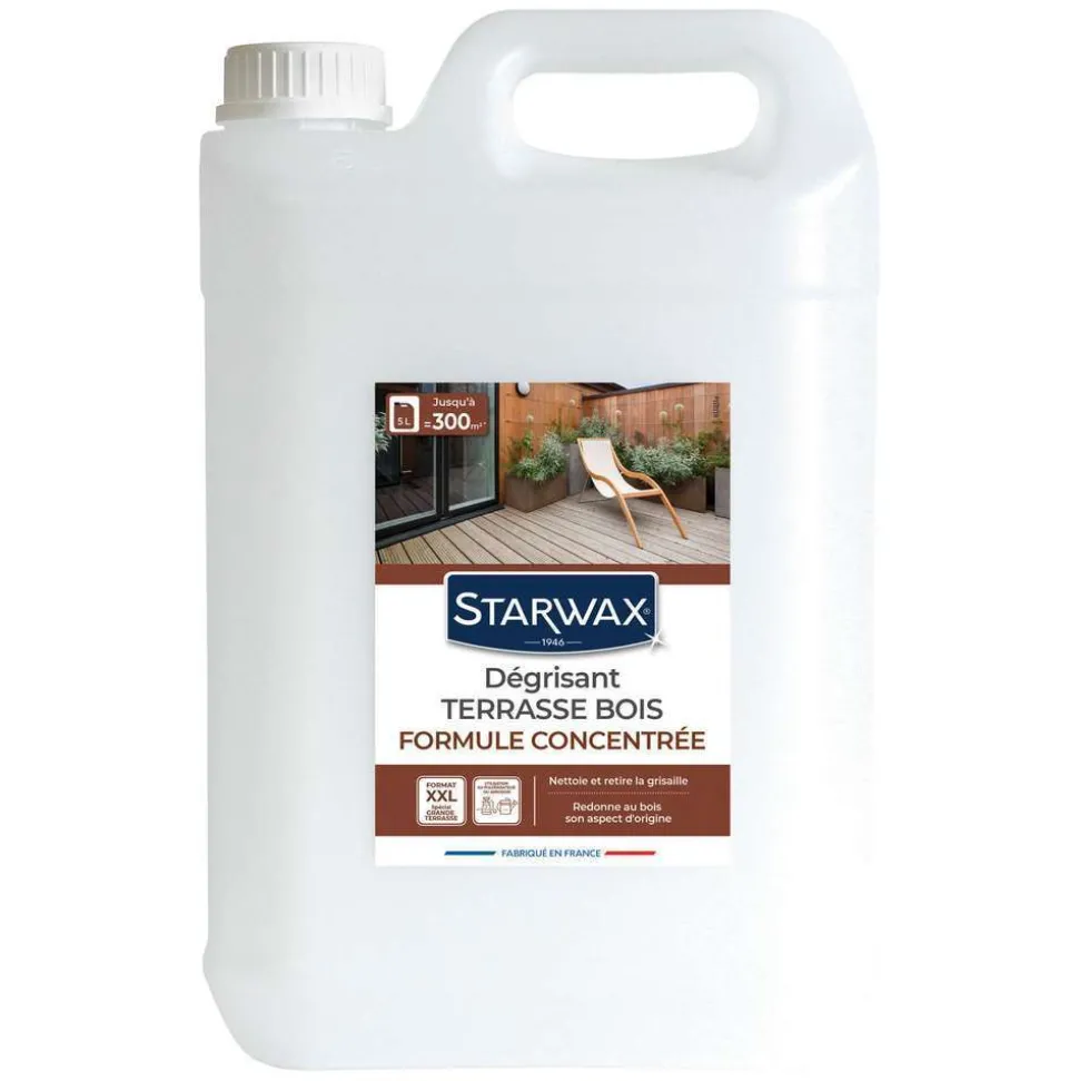 STARWAX - Produit dégrisant pour terrasse : 5 L