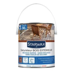 STARWAX - Saturateur en phase aqueuse pour bois coloris Teck 2,5L