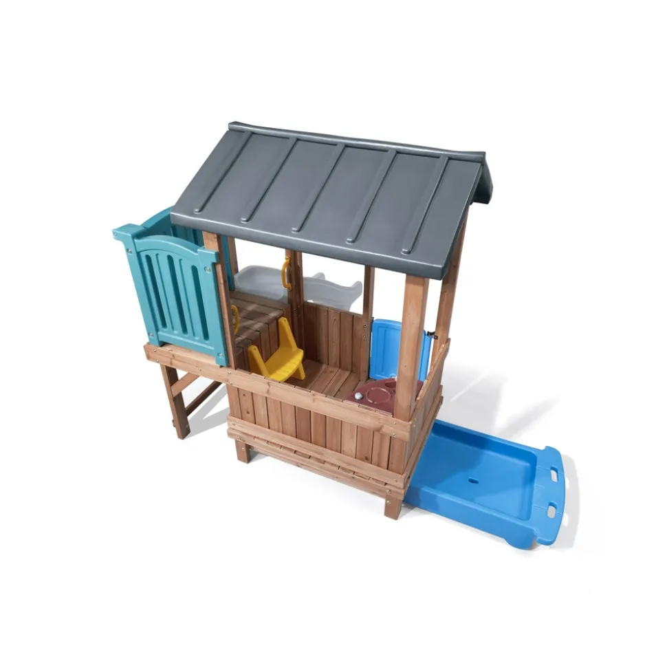 STEP2 - Step2 woodland adventure maison enfant avec toboggan