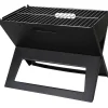 SUNNYDAYS - Barbecue à charbon pliable - l. 44,5 x l. 30,5 cm - noir